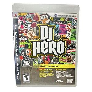 DJ Hero Sony PlayStation 3 Activision 2009 Complete with Manual Tested